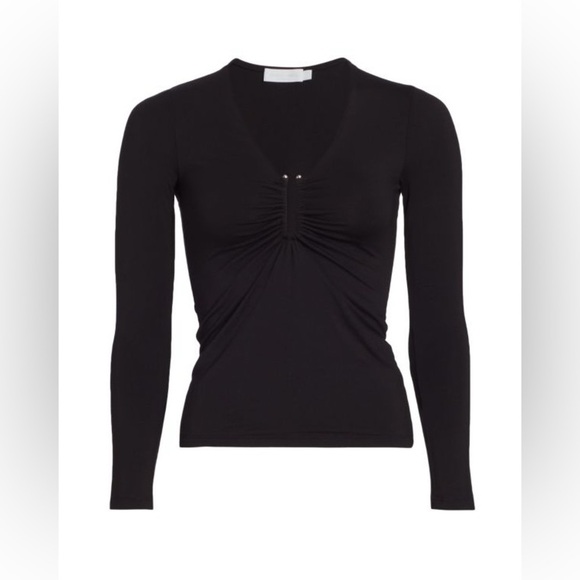 Jonathan Simkhai Madeline Hardware Top Black - Picture 13 of 15